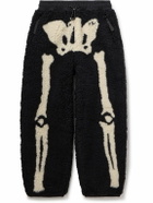 KAPITAL - Fleece -Jacquard Sweatpants - Black