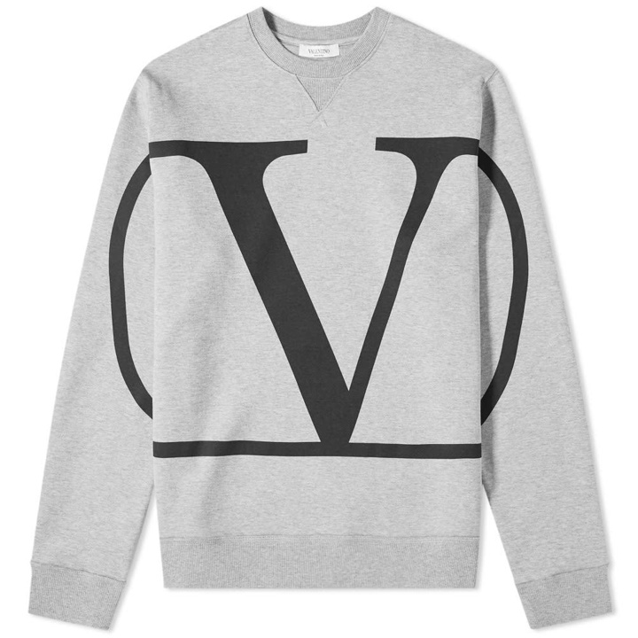 Photo: Valentino Go Logo Print Crew Sweat