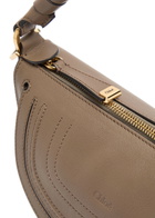 Chloe Marcie Mini Leather Shoulder bag - Taupe - One Size