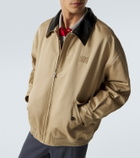 Miu Miu Cotton twill blouson jacket