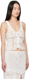 Holzweiler White Rosie Crochet Top