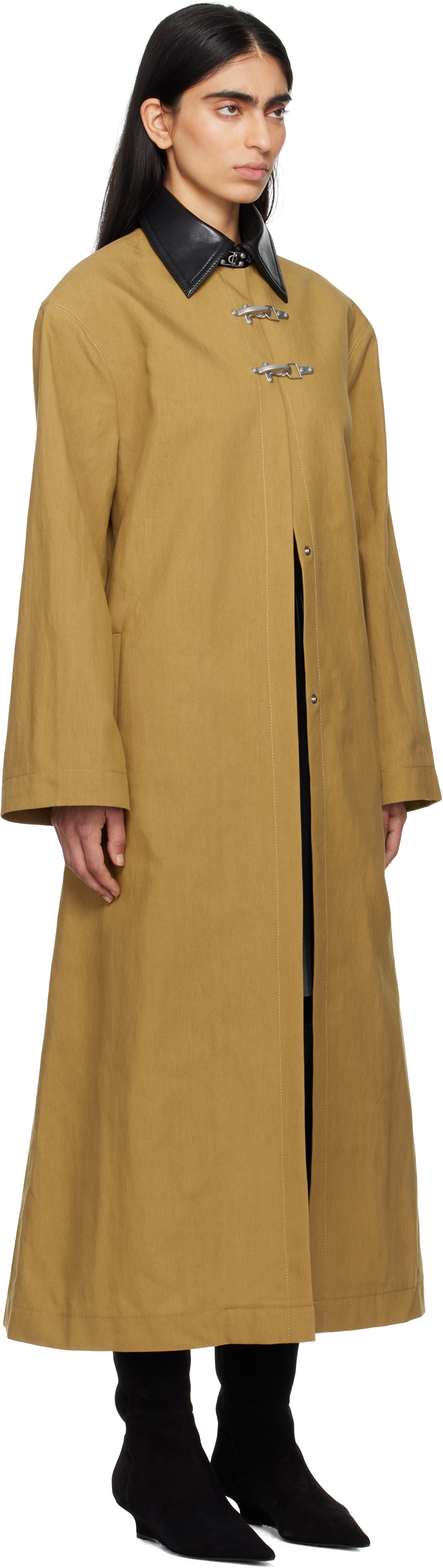 Nanushka Khaki Zofia Coat