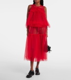 Noir Kei Ninomiya Sheer tulle maxi dress