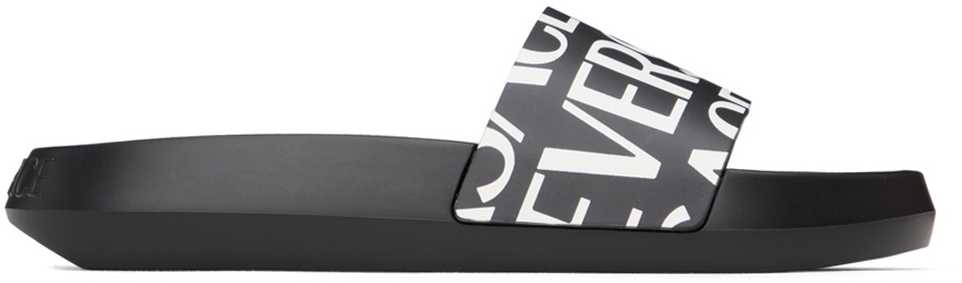 Versace Black Allover Slides Versace display picture 2