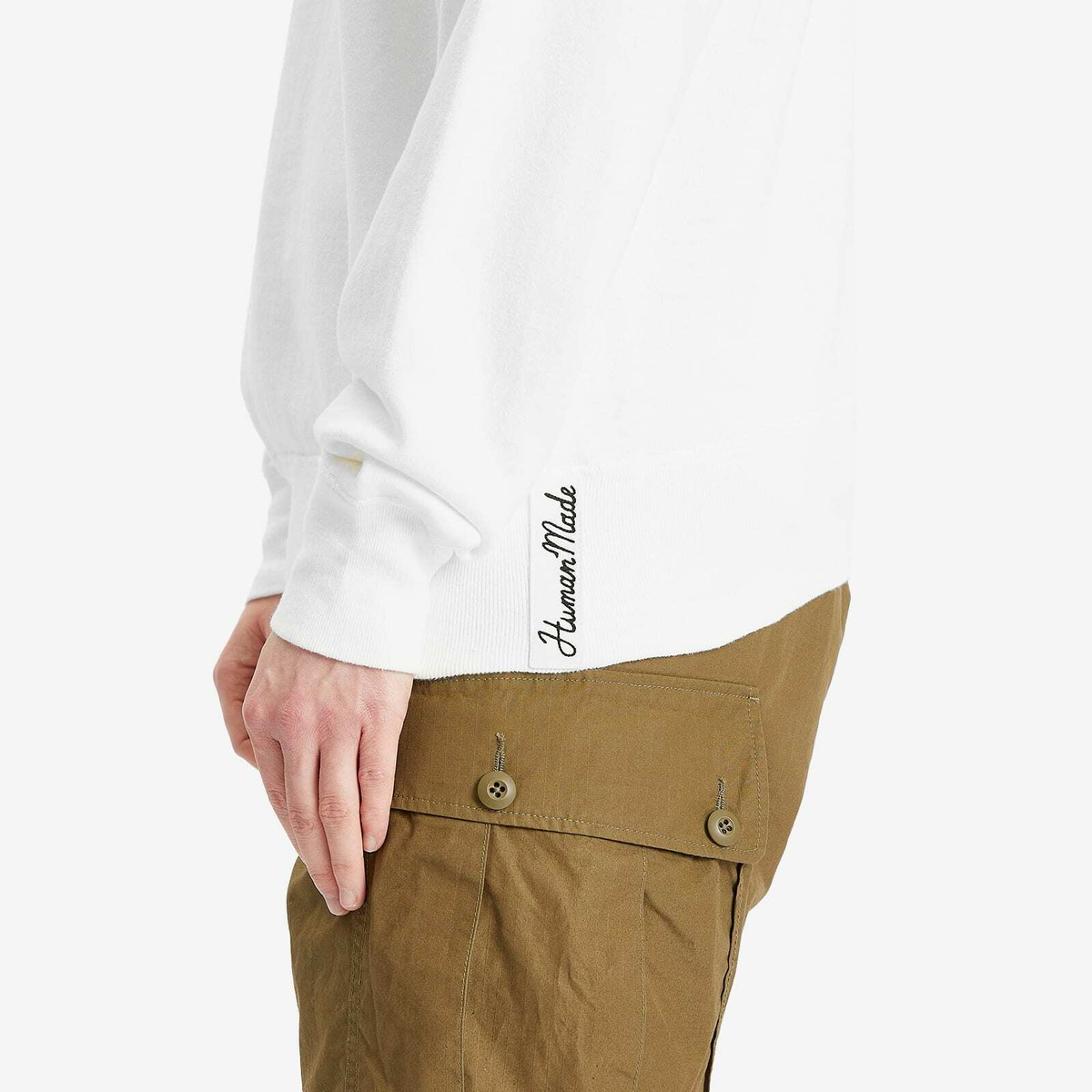 Human Made Men's Tsuriami Snake Sweatshirt in White Human Made