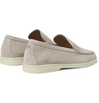 Loro Piana - Summer Walk Suede Loafers - Neutrals