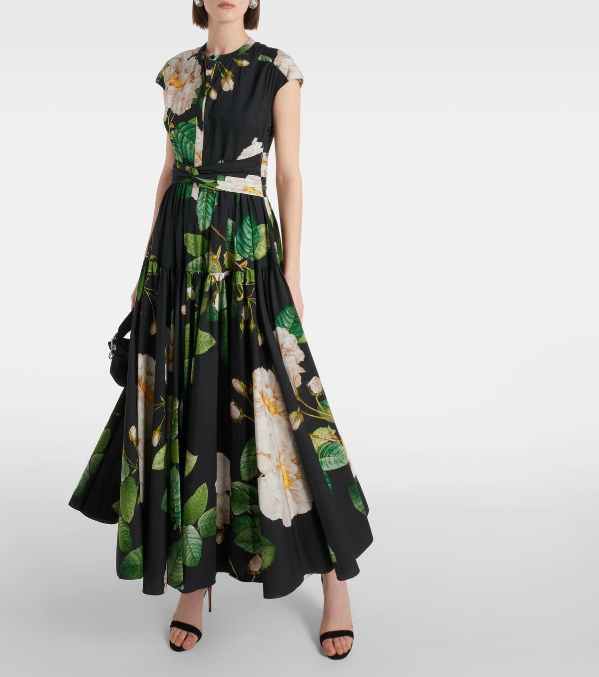 Giambattista Valli Floral cotton poplin maxi dress