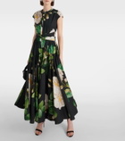 Giambattista Valli Floral cotton poplin maxi dress