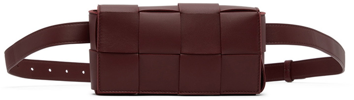 Photo: Bottega Veneta Burgundy Mini Cassette Pouch