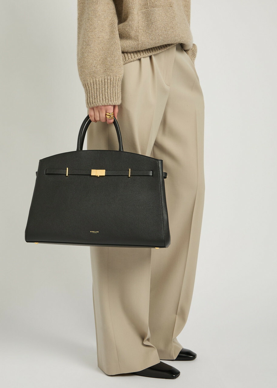 Demellier The Hudson Grained Leather top Handle bag - Black - One Size