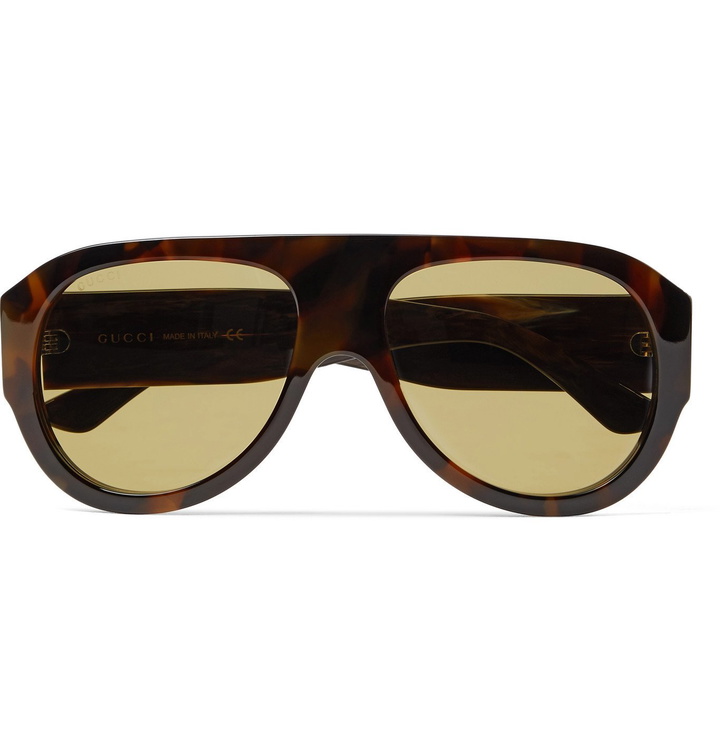 Photo: Gucci - Aviator-Style Tortoiseshell Acetate Sunglasses - Tortoiseshell