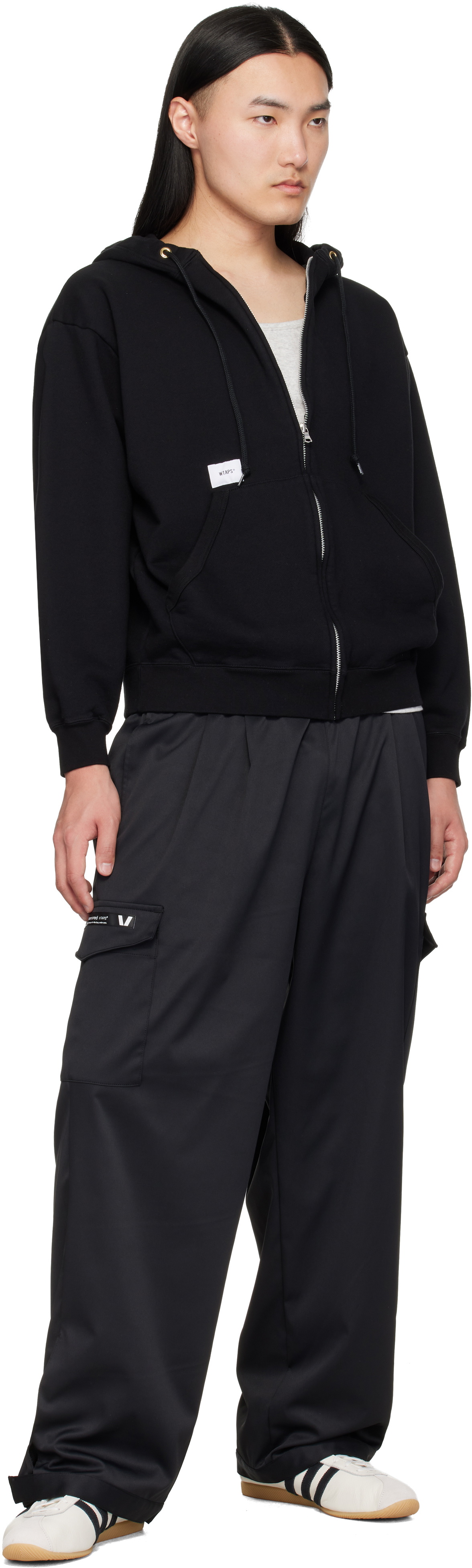 WTAPS Black Throwdy Zip Hoodie
