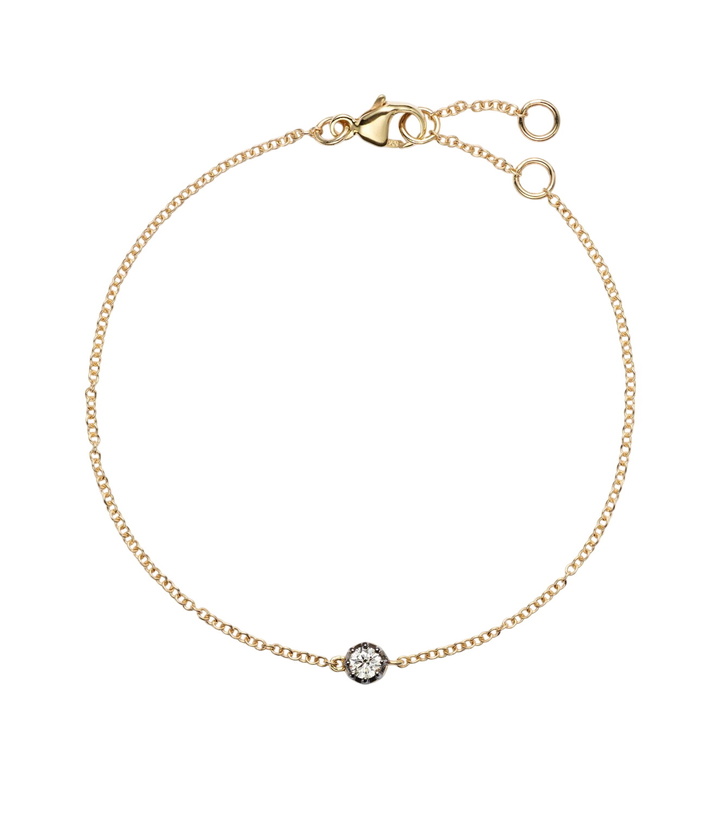 Photo: Stone and Strand The Alibi 10kt gold bracelet with diamond