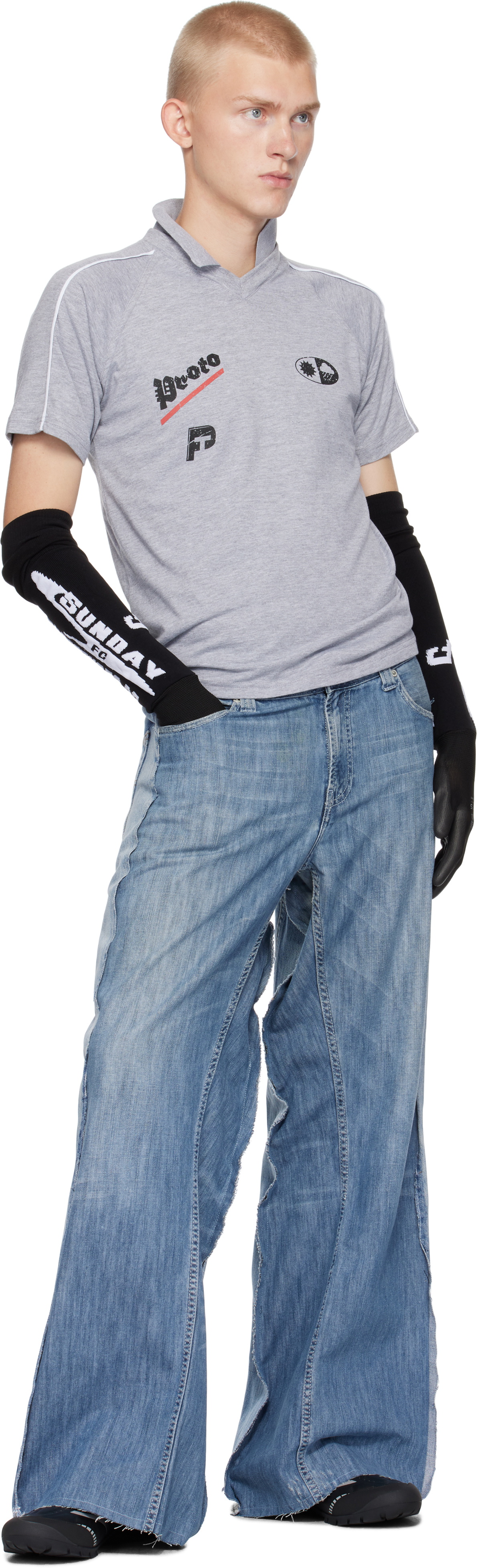 Prototypes Blue Outline Jeans