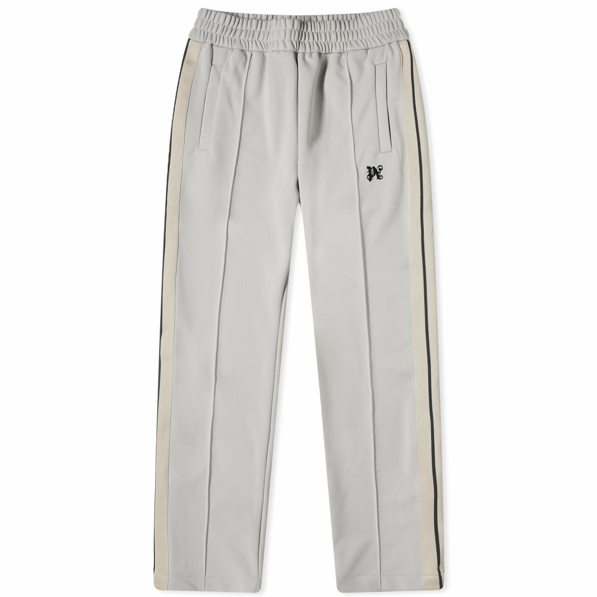 Palm Angels Men's Monogram Track Pants in Grey Palm Angels