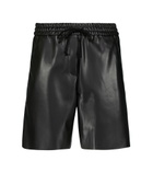 Deveaux New York - Brooke faux leather shorts