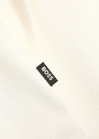 Boss Sidney Half-zip Cotton Jumper Ecru