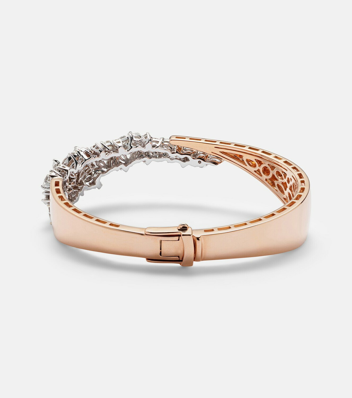 Yeprem 18kt rose and white gold (750/1000) bracelet with diamonds