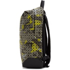 Bao Bao Issey Miyake Grey and Yellow Camouflage Kuro Liner Backpack
