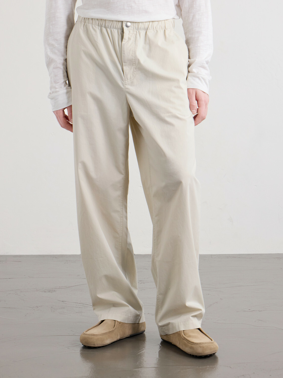 Aimé Leon Dore - Wide-Leg Cotton Trousers - Gray