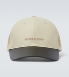 Givenchy - Cotton and leather baseball cap