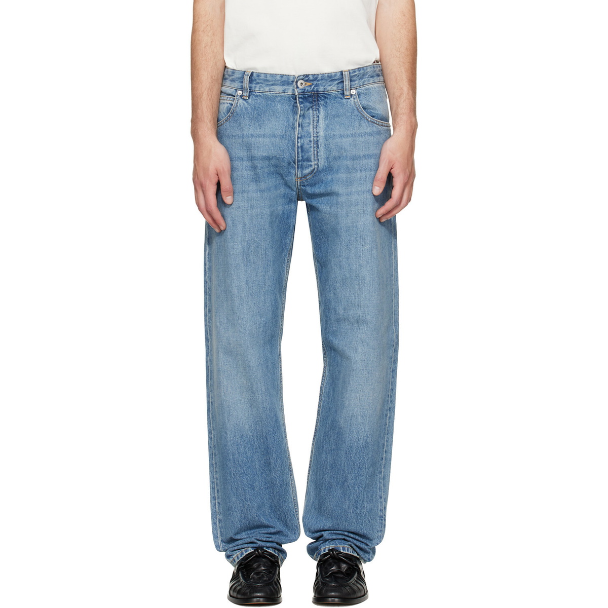 Bottega Veneta Blue Faded Jeans