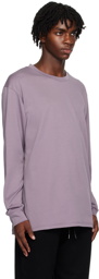 ATTACHMENT Purple Double-Face Long Sleeve T-Shirt