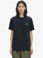 Fred Perry T Shirt Black   Mens