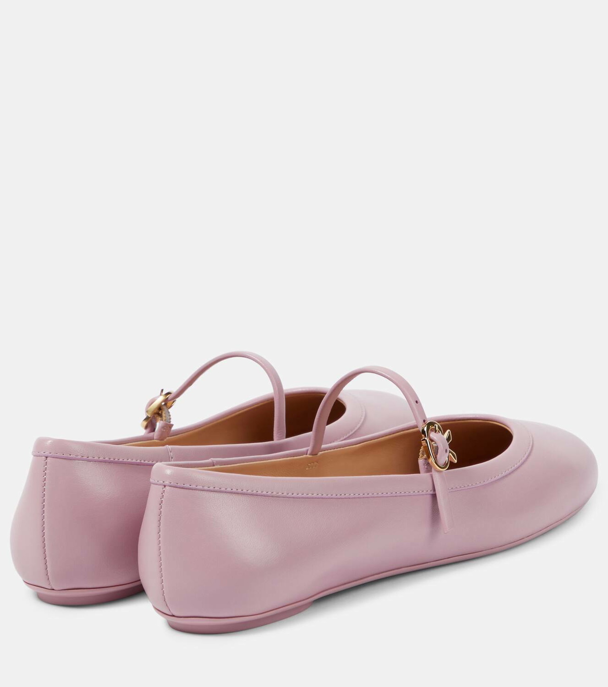 Gianvito Rossi Carla leather Mary Jane flats Gianvito Rossi