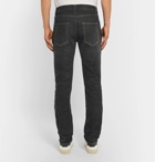 Saint Laurent - Skinny-Fit 16cm Hem Washed-Denim Jeans - Men - Black