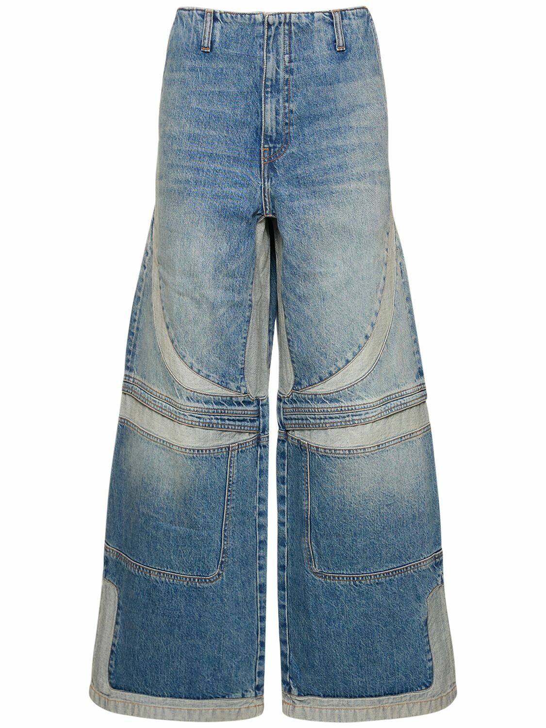 デニム・ジーパン AMIRI Women Denim Pants AWDNGG1005 CLASSICMID BLUE AMIRI wide-leg Jeans | Blue | FARFETCH