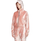 NikeLab Pink Velour Essentials Hoodie