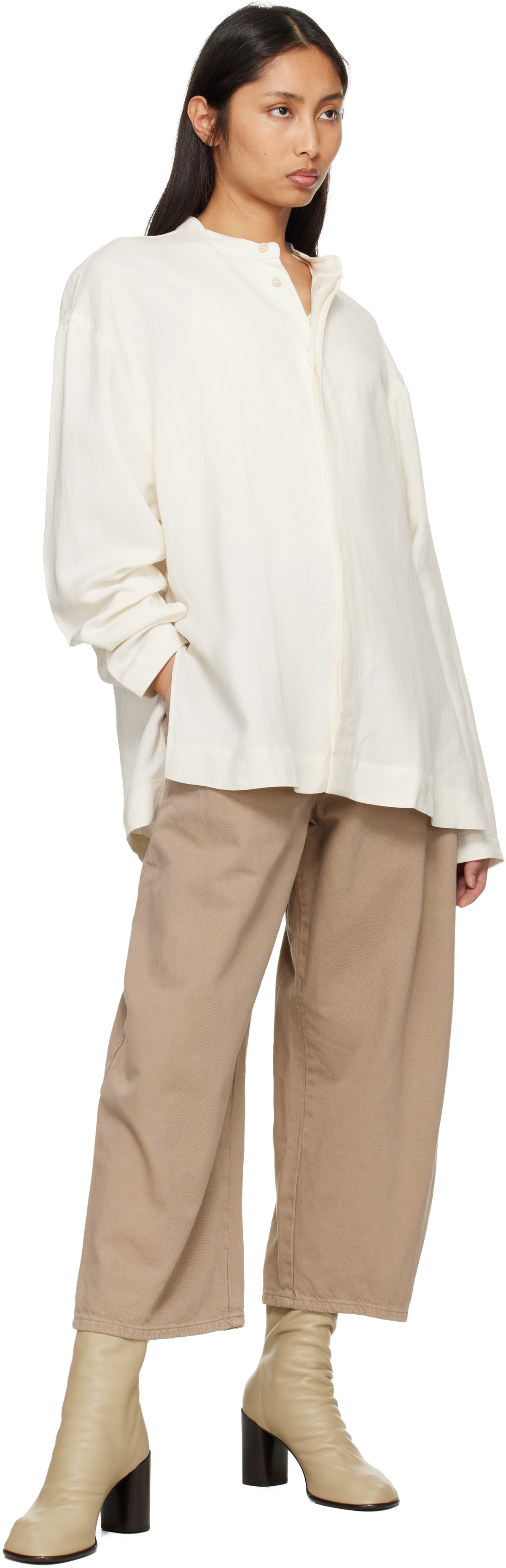 Studio Nicholson Taupe Chalco Denim Jeans