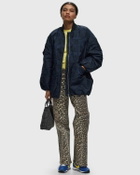 Ganni Botanical Jacquard Bomber Jacket Blue Bomber Jackets