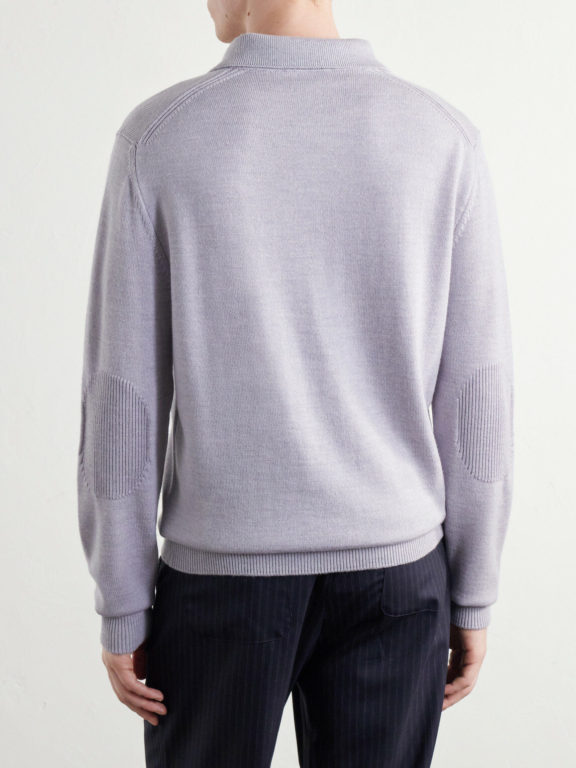 Mr P. - Merino Wool Polo Shirt - Gray