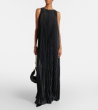 Joseph Chenes pleated halterneck maxi dress