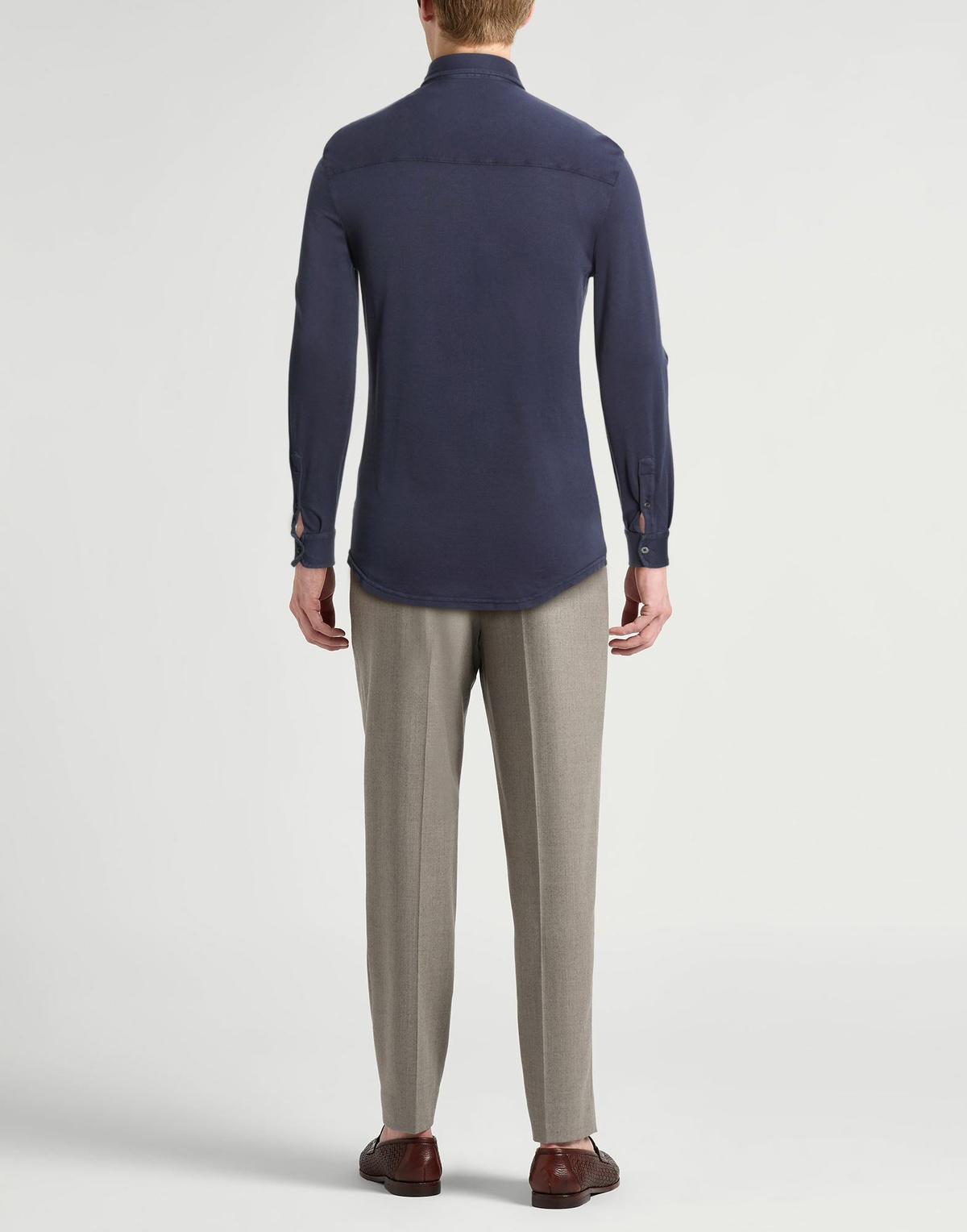 Fedeli Mens Shirt in Navy