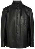 Boss Movitz Leather Jacket Black