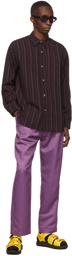 Labrum Purple Polyester Trousers