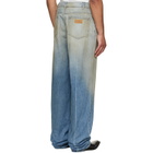 MM6 Maison Margiela Blue Straight-Leg Jeans
