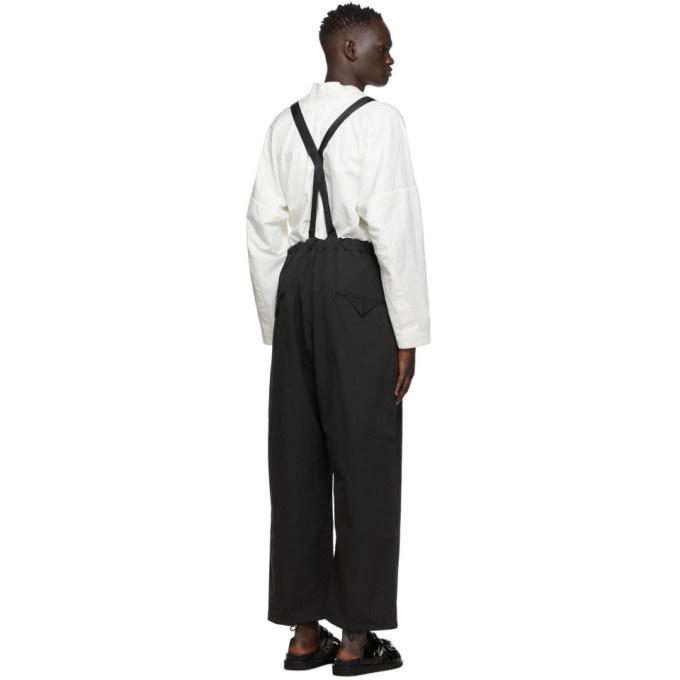 Sasquatchfabrix. Black Poplin Overalls Sasquatchfabrix