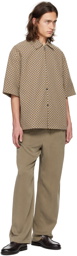 LE17SEPTEMBRE Brown Zip Shirt