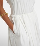Faithfull Lyon lace-trimmed cotton maxi skirt