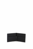 VALENTINO GARAVANI portafoglio uomo bifold pelle nera con fessure carte Black