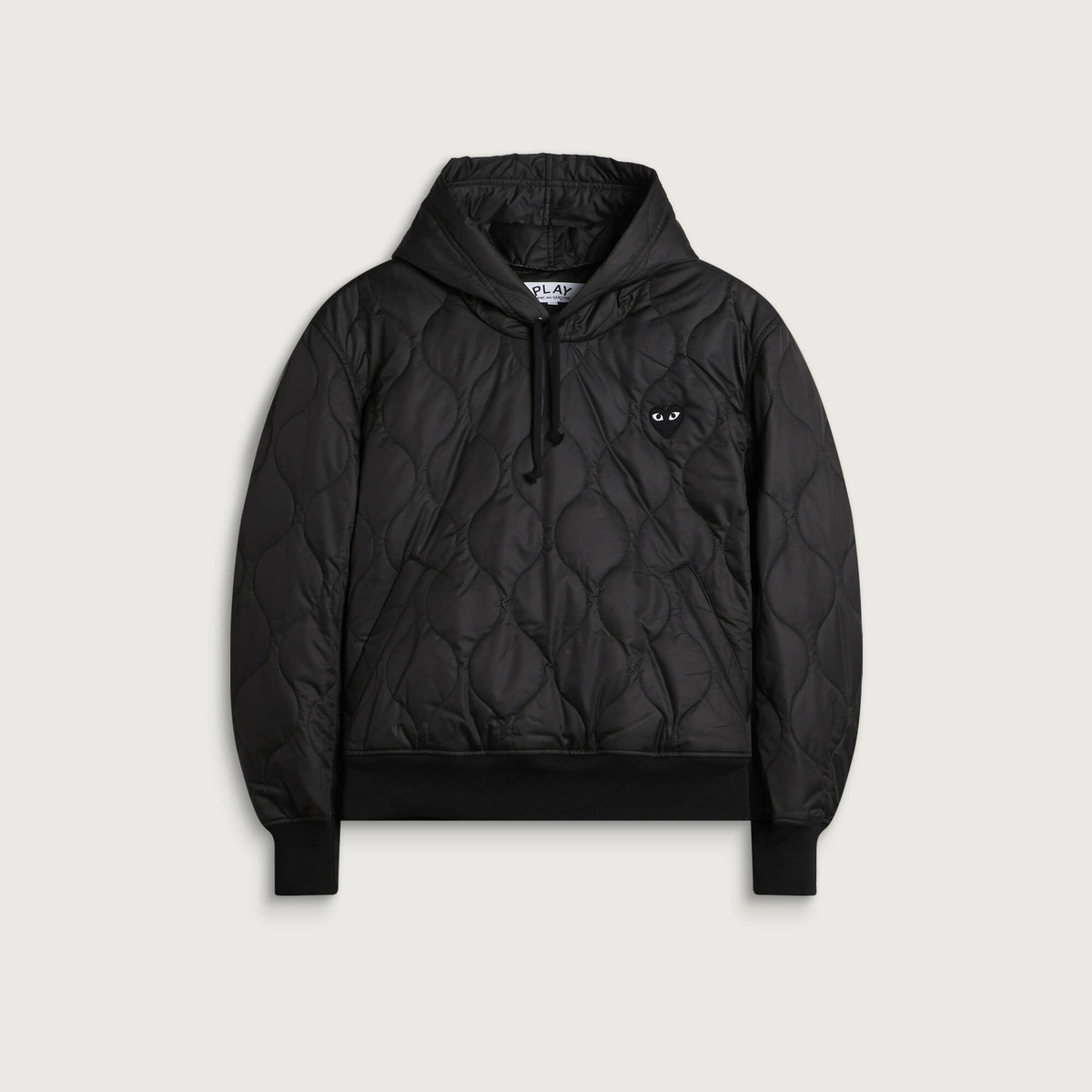 Comme des Garçons Play Heart Hoodie in Black