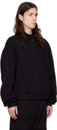 Les Tien Black Oversized Jacket