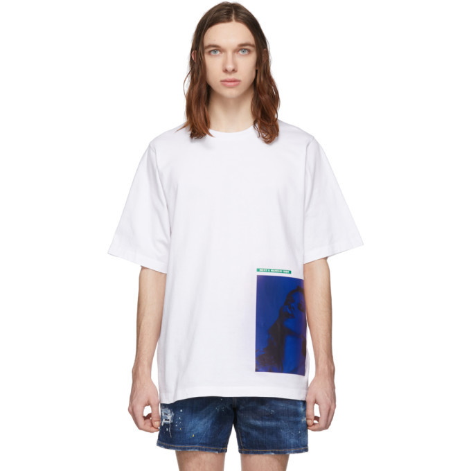 Photo: Dsquared2 White Dyed Mert and Marcus 1994 Slouch Fit T-Shirt