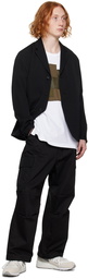 Comme des Garçons Homme Black Paneled Cargo Pants