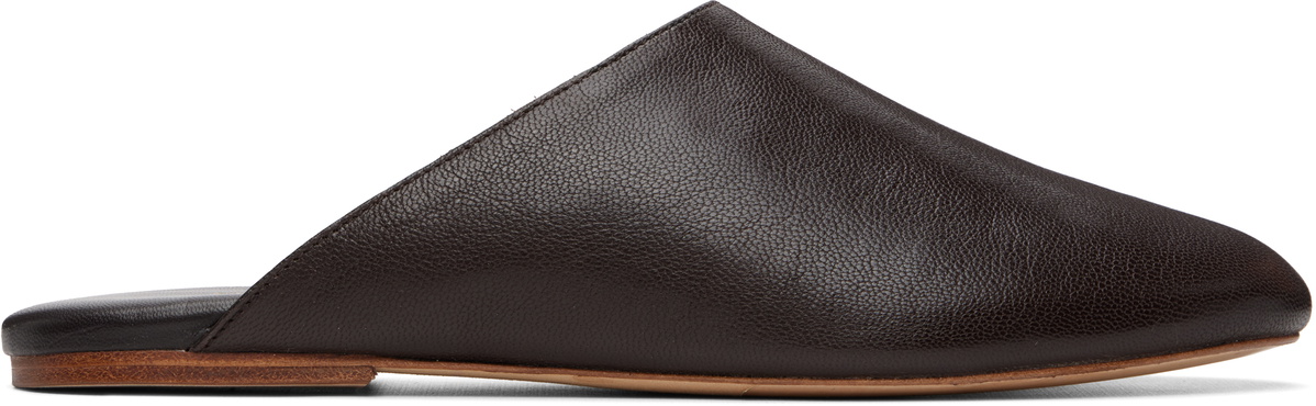 A.P.C. Brown 'Les Mules' Slip-on Loafers