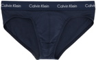 Calvin Klein Underwear Three-Pack Blue & Black Briefs